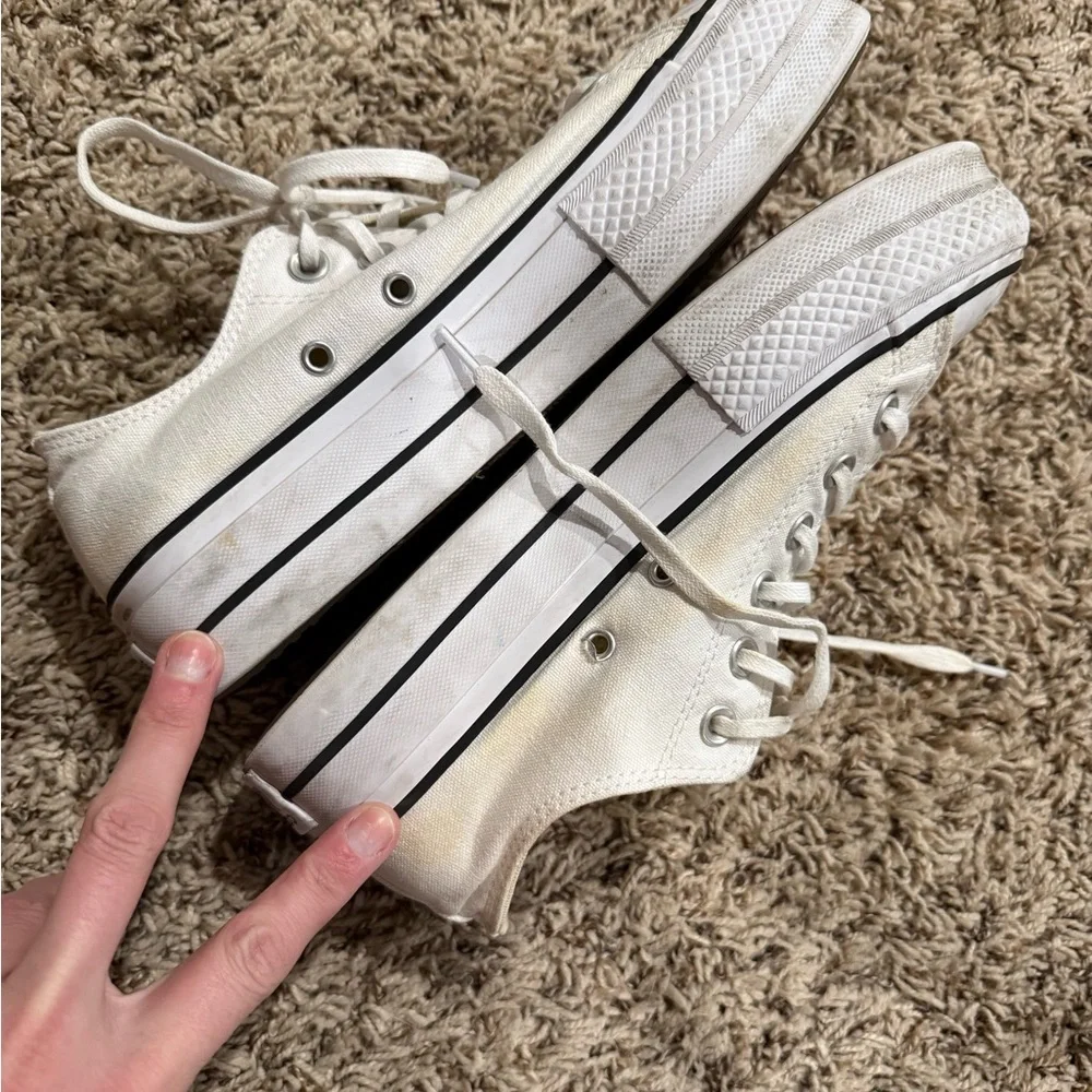 Converse Classic White Canvas Sneakers - Picture 5 of 5